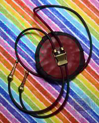Image 3 of Tri Eye Red Wyrm Bolo Tie