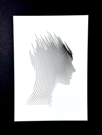 Image 1 of Face Silhouette — 5x7" pen plot