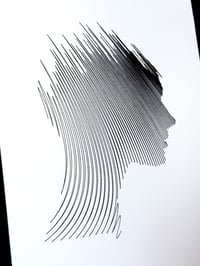 Image 2 of Face Silhouette — 5x7" pen plot