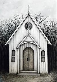 Image 2 of 'Little Church' Print