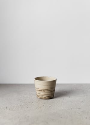 Image of Glossy marble flat white cup