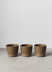 Image 3 of Dark brown flat white cup