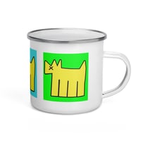 Image 3 of Vibrant Dogs Enamel Mug