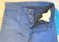 Image 3 of Stevenson Overall co. 727 La Jolla indigo dyed jeans, size 32 (fits 33”)