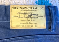 Image 6 of Stevenson Overall co. 727 La Jolla indigo dyed jeans, size 32 (fits 33”)