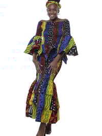 Image 1 of African Top and Fish Tail Skirt Set