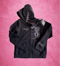 Image 2 of Party of One Full-Zip Crystal Hoodie (Pre-Order)