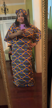 Image 2 of Long Maxi Dress Bell Sleeves