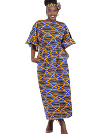 Image 1 of Long Maxi Dress Bell Sleeves