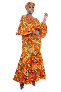 Image 2 of African Ladies Long dress mermaid style  