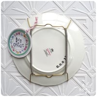 Image 2 of Needle Addict - Hand Painted Vintage Plate