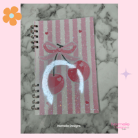 Image 1 of Libreta Cherry Planificador Diario,Notas y Lista de Compras