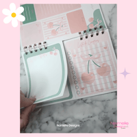 Image 3 of Libreta Cherry Planificador Diario,Notas y Lista de Compras