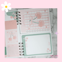 Image 4 of Libreta Cherry Planificador Diario,Notas y Lista de Compras