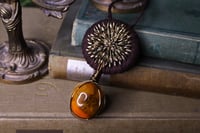 Image 4 of Brown hemp bloodmoon agate necklace
