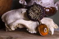Image 3 of Brown hemp bloodmoon agate necklace