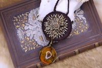 Image 2 of Brown hemp bloodmoon agate necklace
