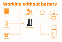 Image 4 of Hybrid Solar Inviter  Pure Sine 100% Working Without Battery 