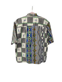 Image 2 of Ethnic Print Men's Button-up 