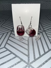 Image 3 of Wine Time Earrings