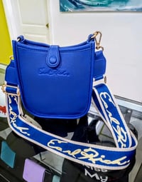 Image 1 of Pebbled Leather Crossbody Bag (Tap for more colors )         