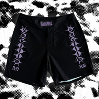 Image 1 of GISH SHORT / BLK&PURP