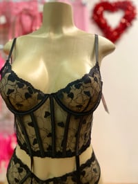 Image 2 of 2 Piece heart me bustier set