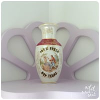 Image 1 of 100% Fresh Boy Tears - Handpainted Vintage Vase