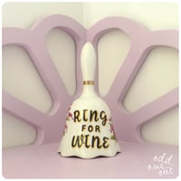 Image 2 of Ring for Wine - Hand Painted Vintage Bell