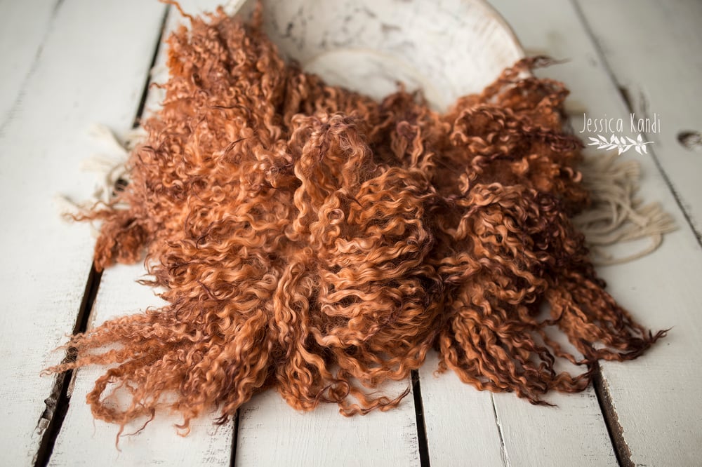 Image of Rusty Orange hand felted fur