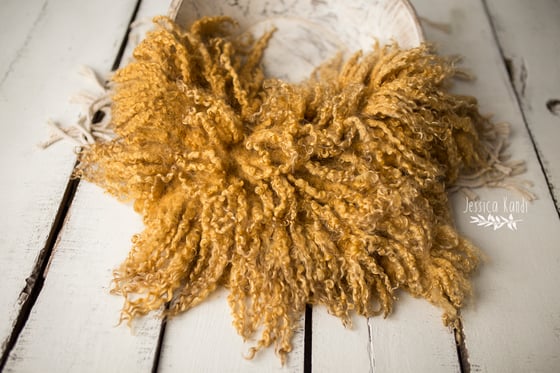 Image of Earthy Mustard hand felted fur