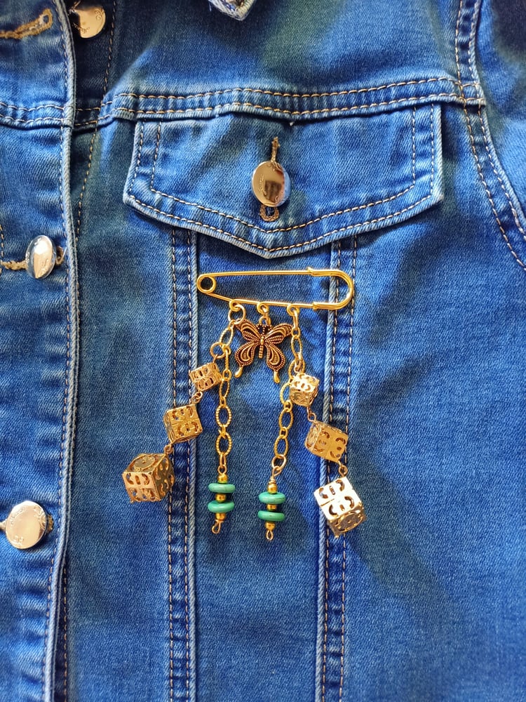 Image of Dimensional Butterfly Metal Brooch