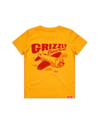 Image 1 of KIDS Bearoplane T-shirt / Gold + Red