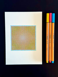 Image 3 of Chromatic Aberration 01  — 5x7" pen plot