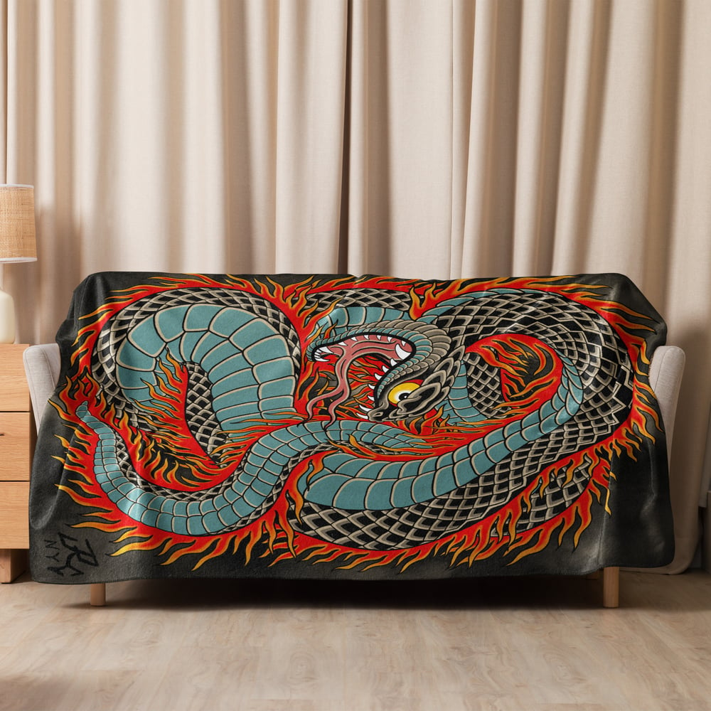 Year of the Snake Sherpa blanket