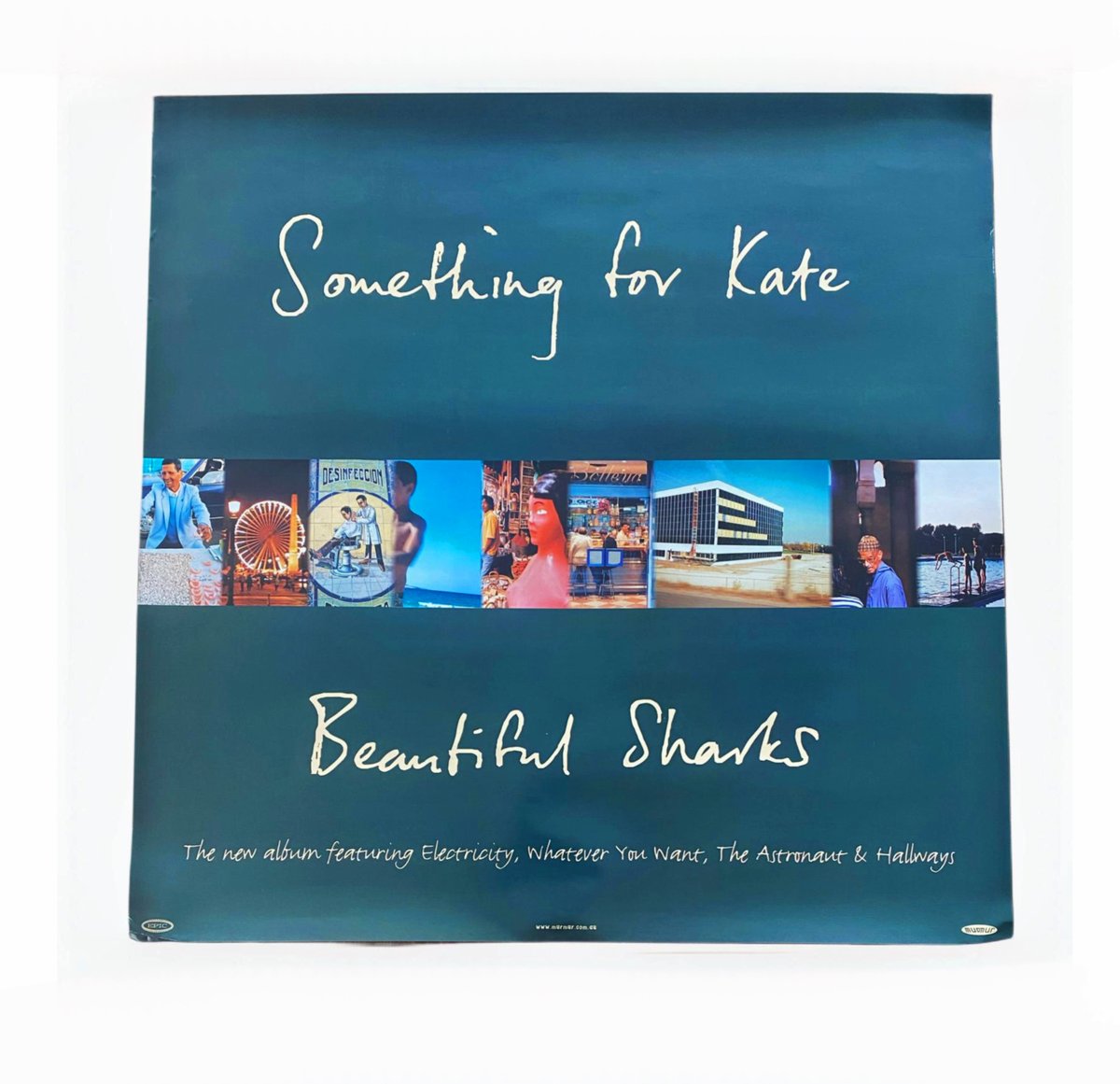 Image of *rare* Something for Kate  'Beautiful Sharks' album promo  poster 