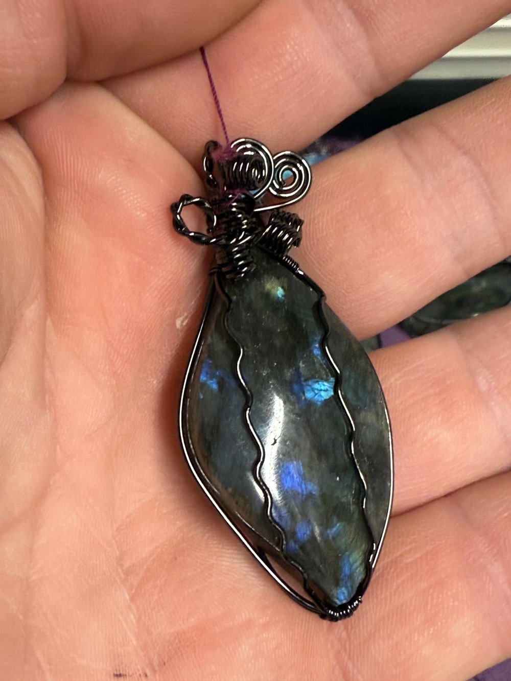 Image of Labradorite Wire Wrap #11