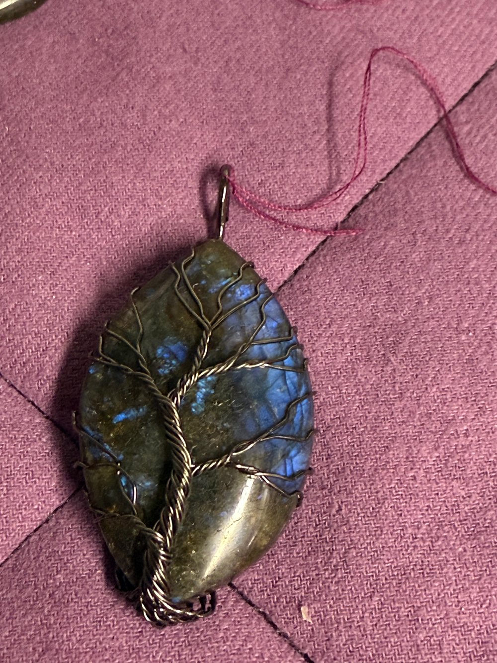 Image of Labradorite Wire Wrapped Pendant #7