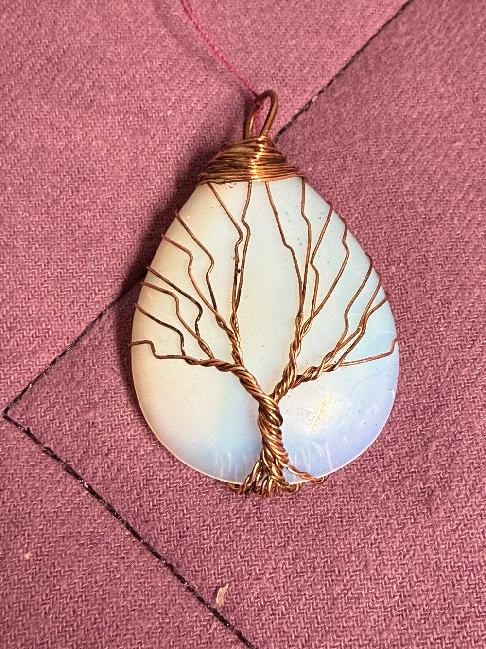 Image of Polite Wire Wrapped Pendant | Handmade PNW Jewelry | Crystal healing pendant | #5