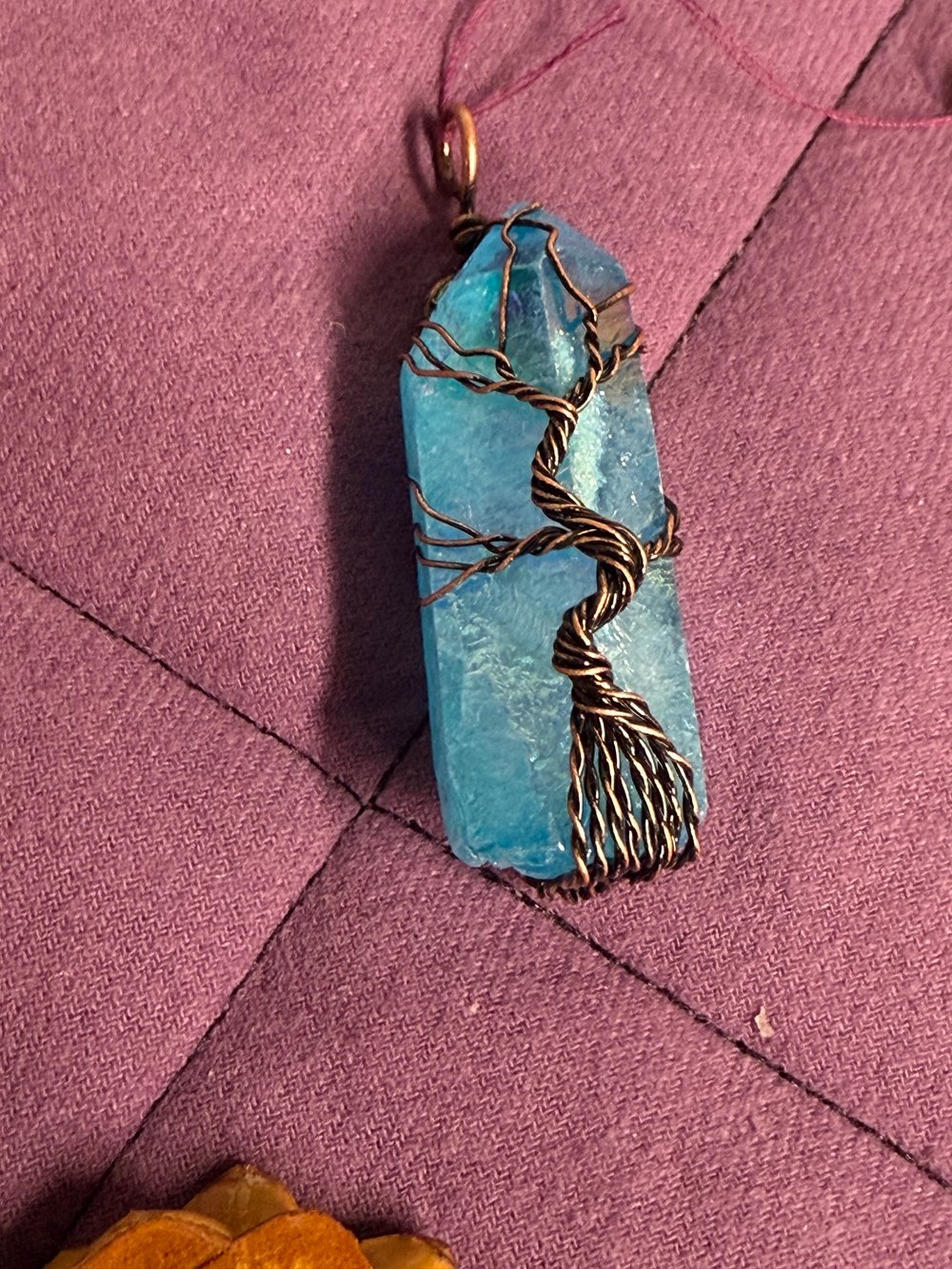 Image of Crystal Tree of Life | Wire Wrapped Pendant | Handmade PNW Jewelry |Crystal healing pendant | #4