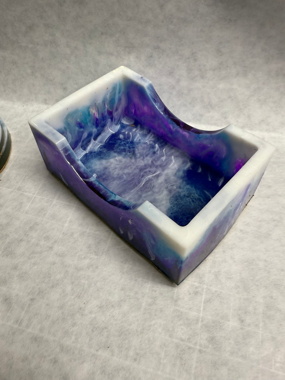 Image of Blue Milky Cloud Drink Coasters With Holder