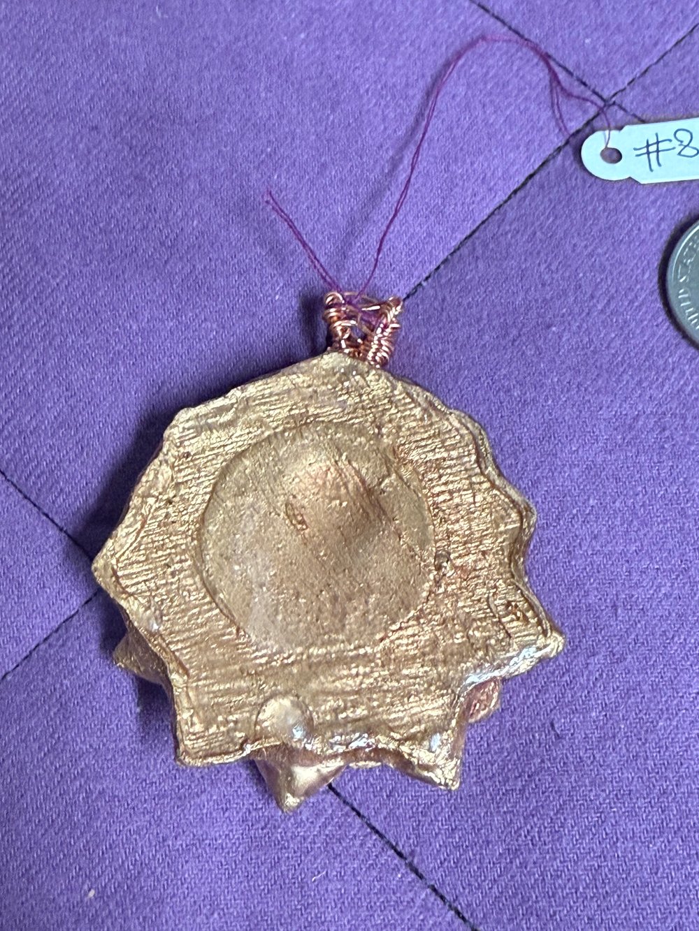 Image of The Golden Bear Pinecone Pendant #86