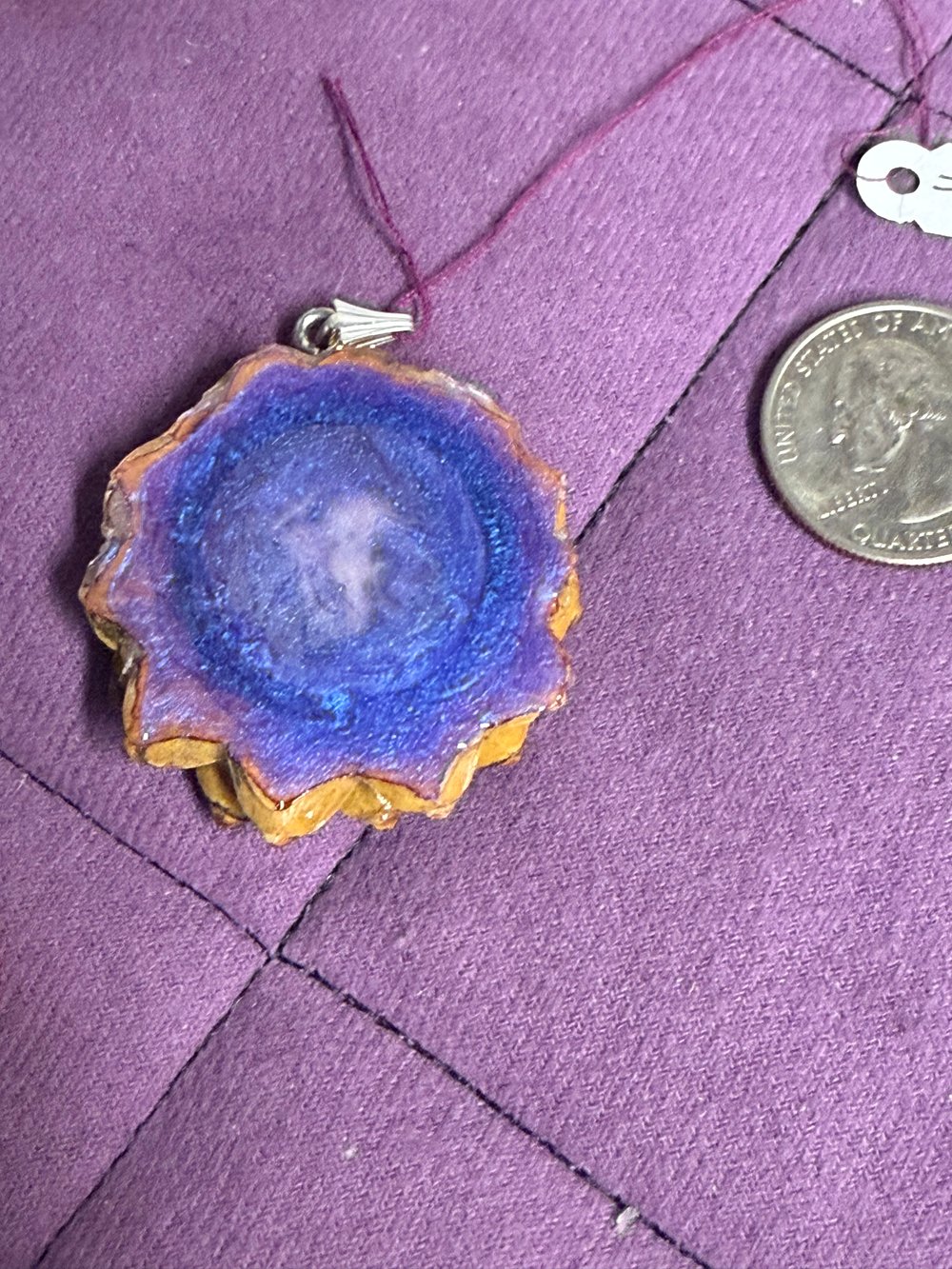 Image of Mushroom Pinecone Pendant #84