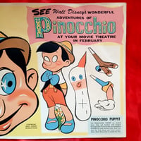 Image 3 of Pinocchio - First National Stores - Walt Disney Advertising Paper Mask and Puppet (1940)