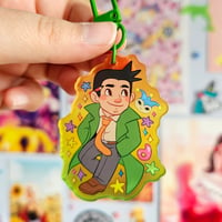 Image 8 of Ace Attorney Chibi Colourful Gradient Acrylic Keychains