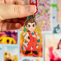 Image 14 of Ace Attorney Chibi Colourful Gradient Acrylic Keychains