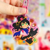 Image 13 of Ace Attorney Chibi Colourful Gradient Acrylic Keychains