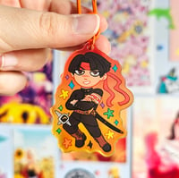 Image 20 of Ace Attorney Chibi Colourful Gradient Acrylic Keychains