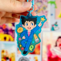 Image 5 of Ace Attorney Chibi Colourful Gradient Acrylic Keychains