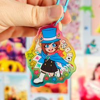 Image 15 of Ace Attorney Chibi Colourful Gradient Acrylic Keychains